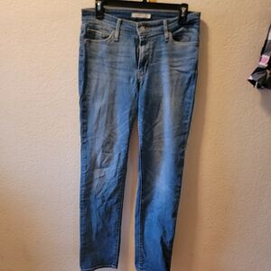 Women's Straight Leg Jeans - Blue